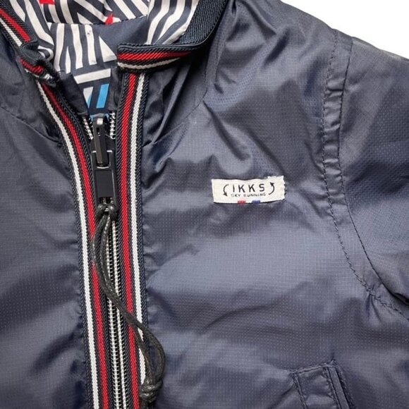 IKKS New Reversible Baby Jacket Size 6 Months Navy Blue - Picture 3 of 9